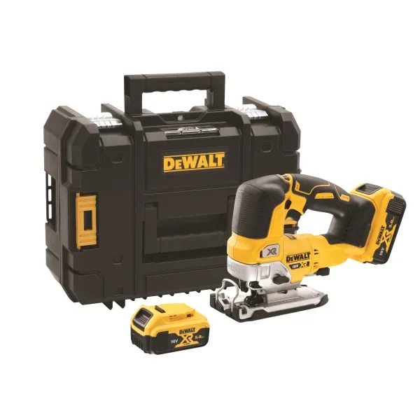 DeWalt DCS334P2-QW 18 V sticksåg med batteri och laddare